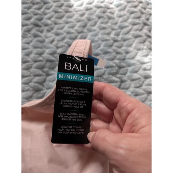 NEW Bali Minimizer Bra 42DDD Underwire Beige Unlined - Picture 2 of 9